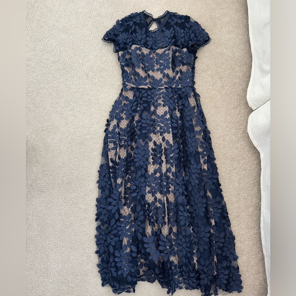 BHLDN floral appliqué dress